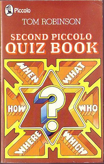 Tom Robinson  SECOND PICCOLO QUIZ BOOK front book cover image