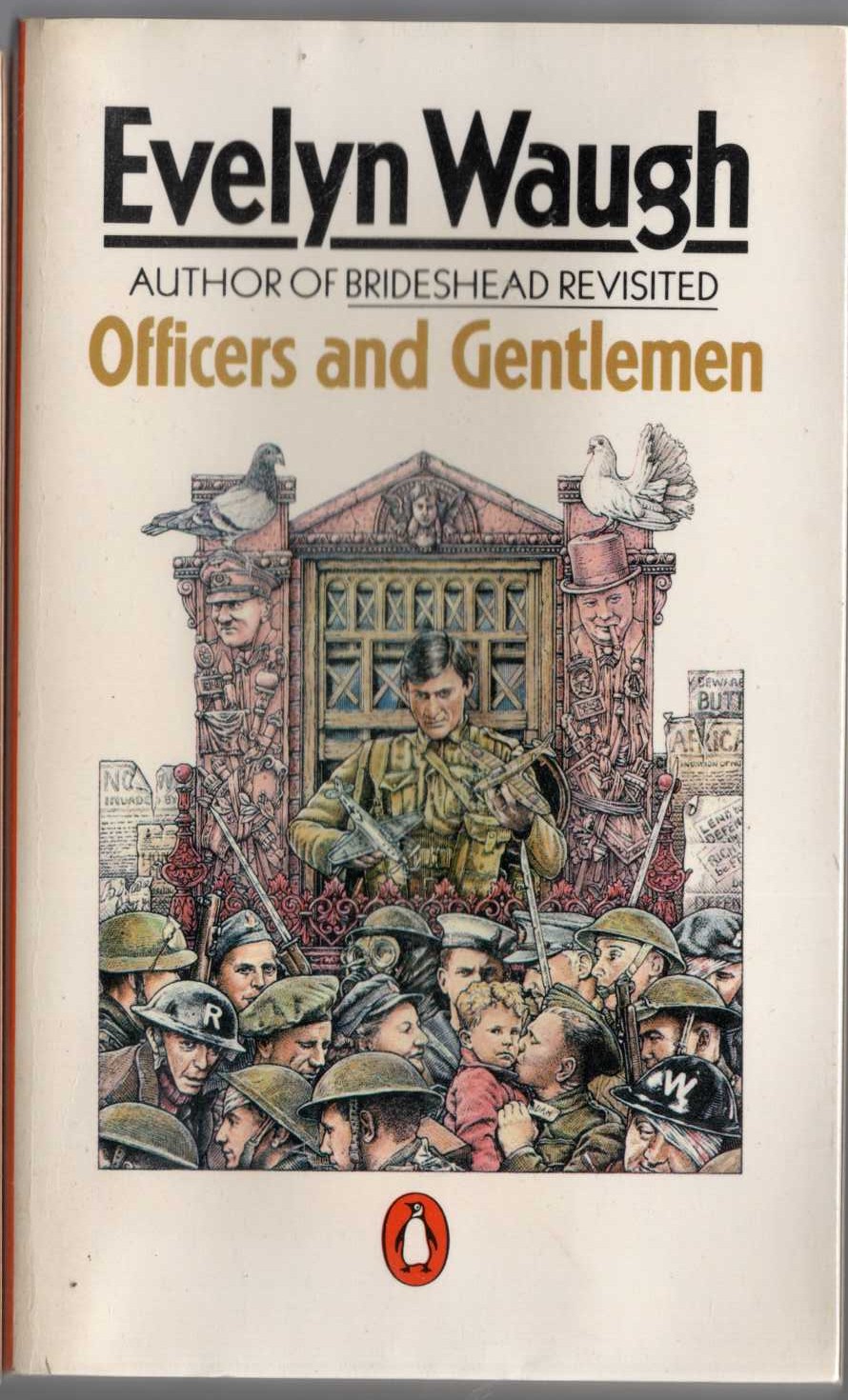Evelyn Waugh  OFFICERS AND GENTLEMEN front book cover image