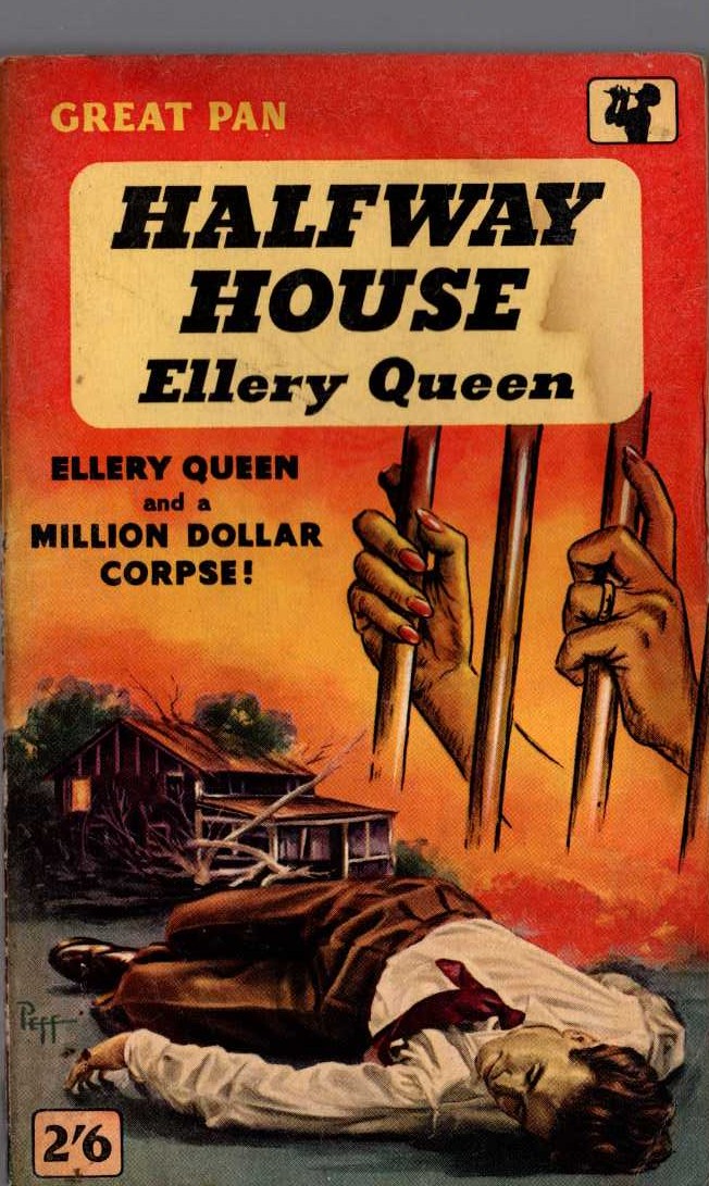 Ellery Queen  HALFWAY HOUSE front book cover image