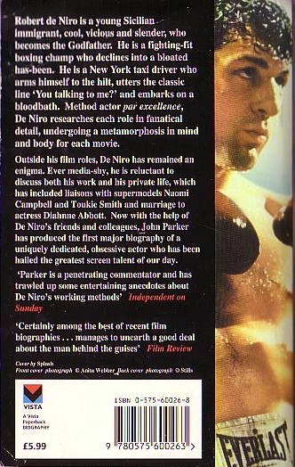 John Parker  De NIRO [ROBERT] magnified rear book cover image
