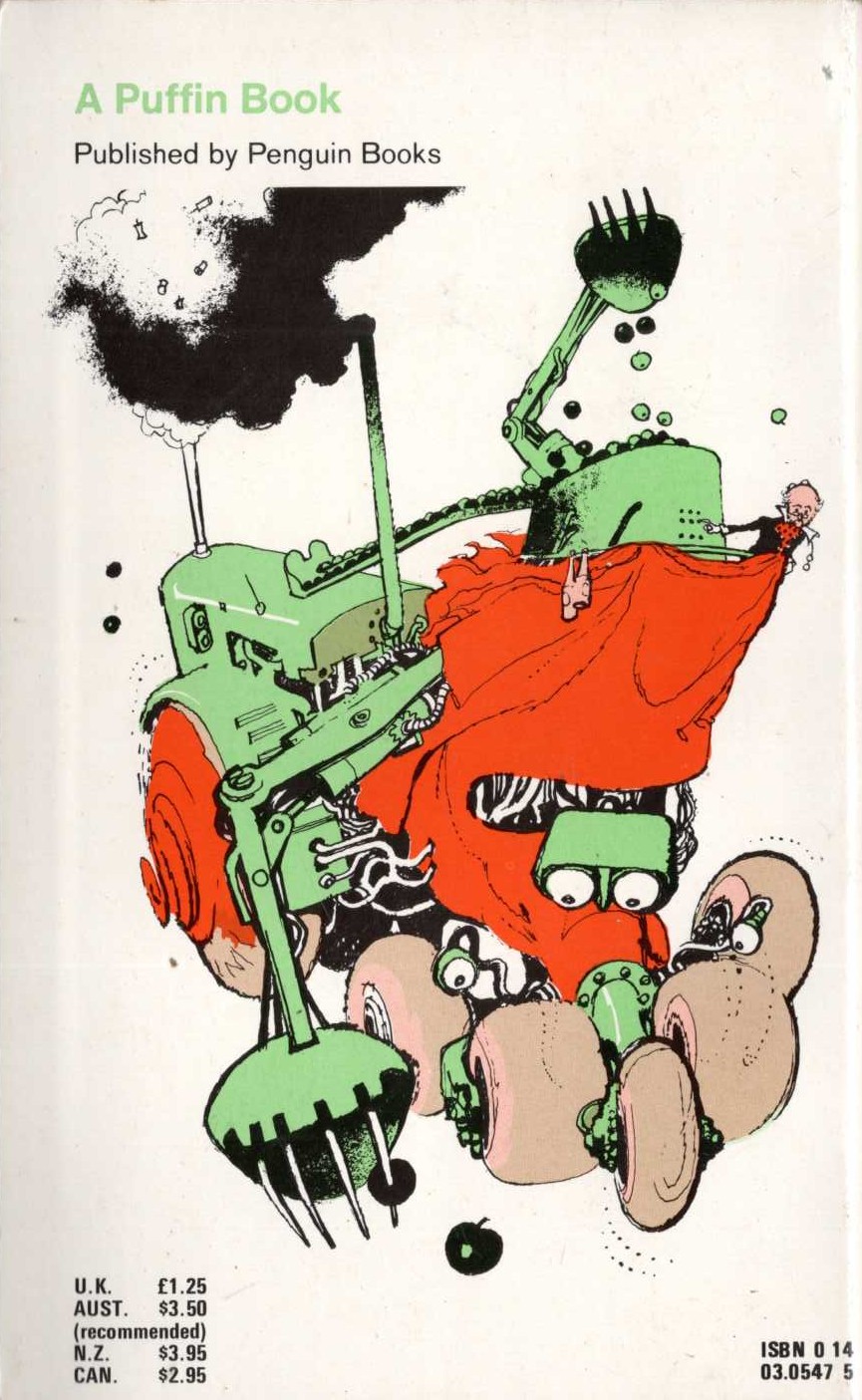 Norman Hunter  THE PECULIAR TRIUMPH OF PROFESSOR BRANESTAWM magnified rear book cover image