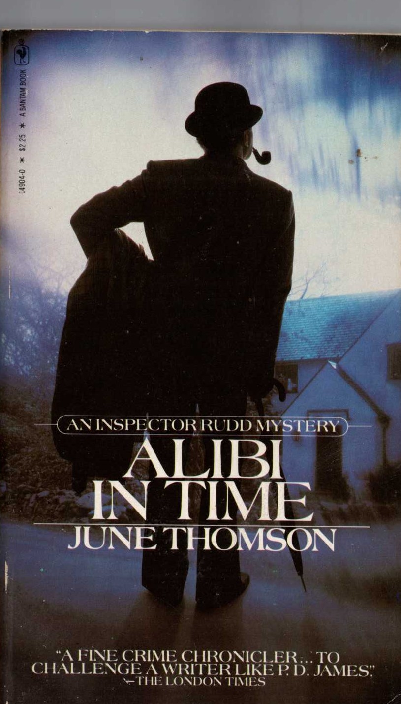 June Thomson  ALIBI IN TIME front book cover image