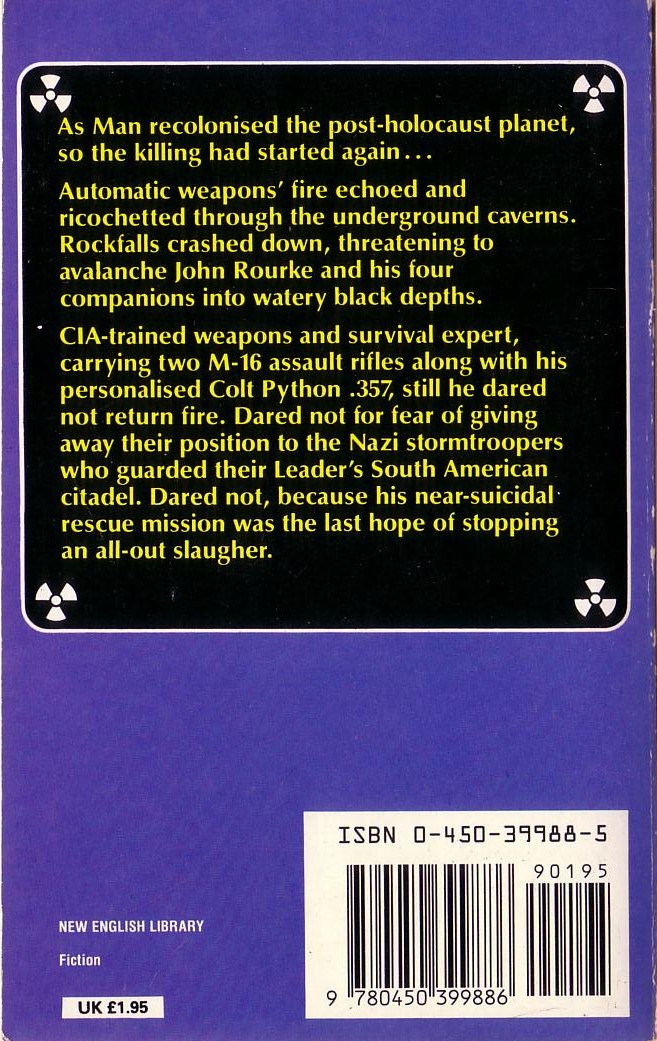 Jerry Ahern  THE SURVIVALIST: No.12: The Rebellion magnified rear book cover image