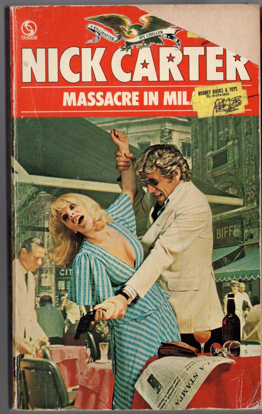 Nick Carter  MASSACRE IN MILAN front book cover image