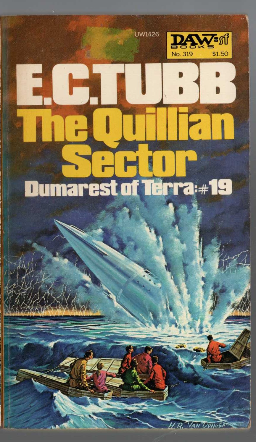 E.C. Tubb  THE QUILLIAN SECTOR front book cover image