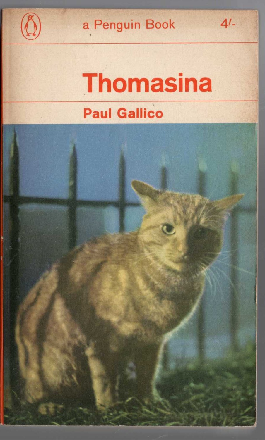 Paul Gallico  THOMASINA front book cover image