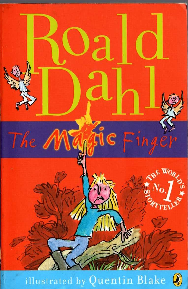 Roald Dahl  THE MAGIC FINGER front book cover image