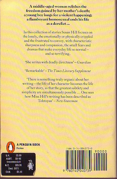 Susan Hill  A BIT OF SINGING AND DANCING magnified rear book cover image