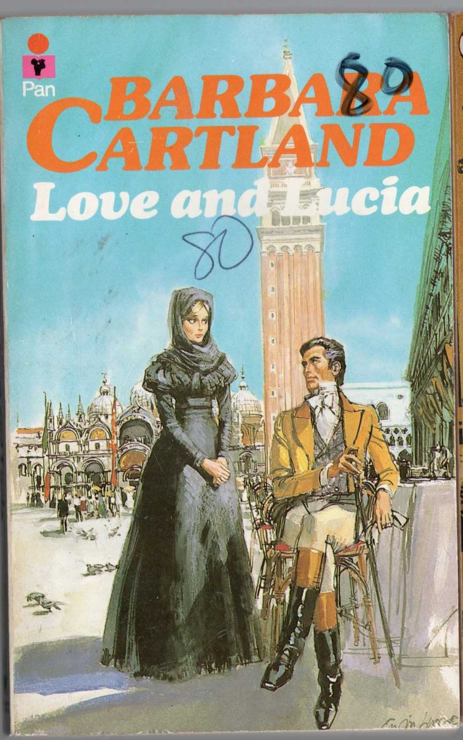 Barbara Cartland  LOVE AND LUCIA front book cover image
