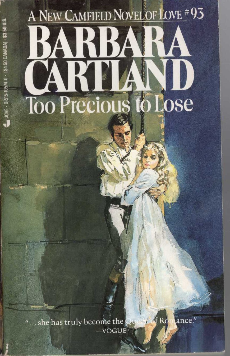 Barbara Cartland  TOO PRECIOUS TO LOSE front book cover image