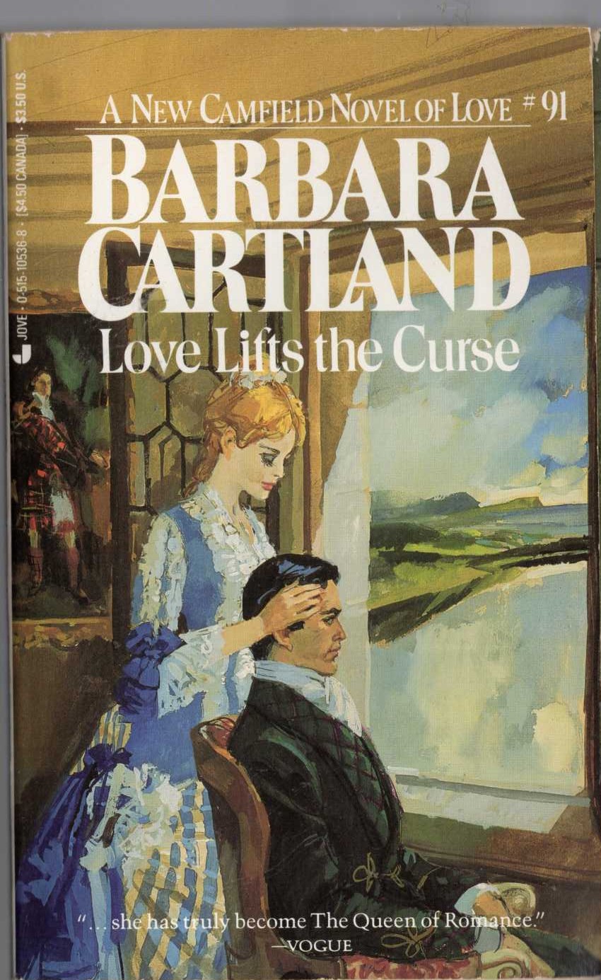 Barbara Cartland  LOVE LIFTS THE CURSE front book cover image