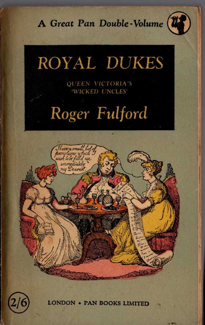 Roger Fulford  ROYAL DUKES front book cover image