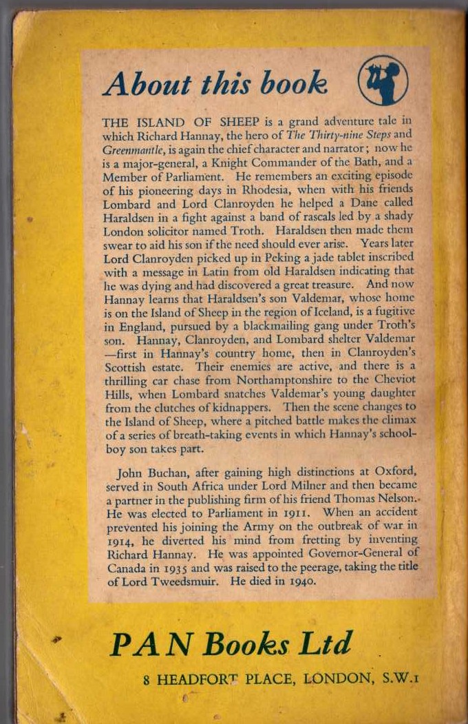 Bernard Bannerman  CONTROLLING INTEREST magnified rear book cover image