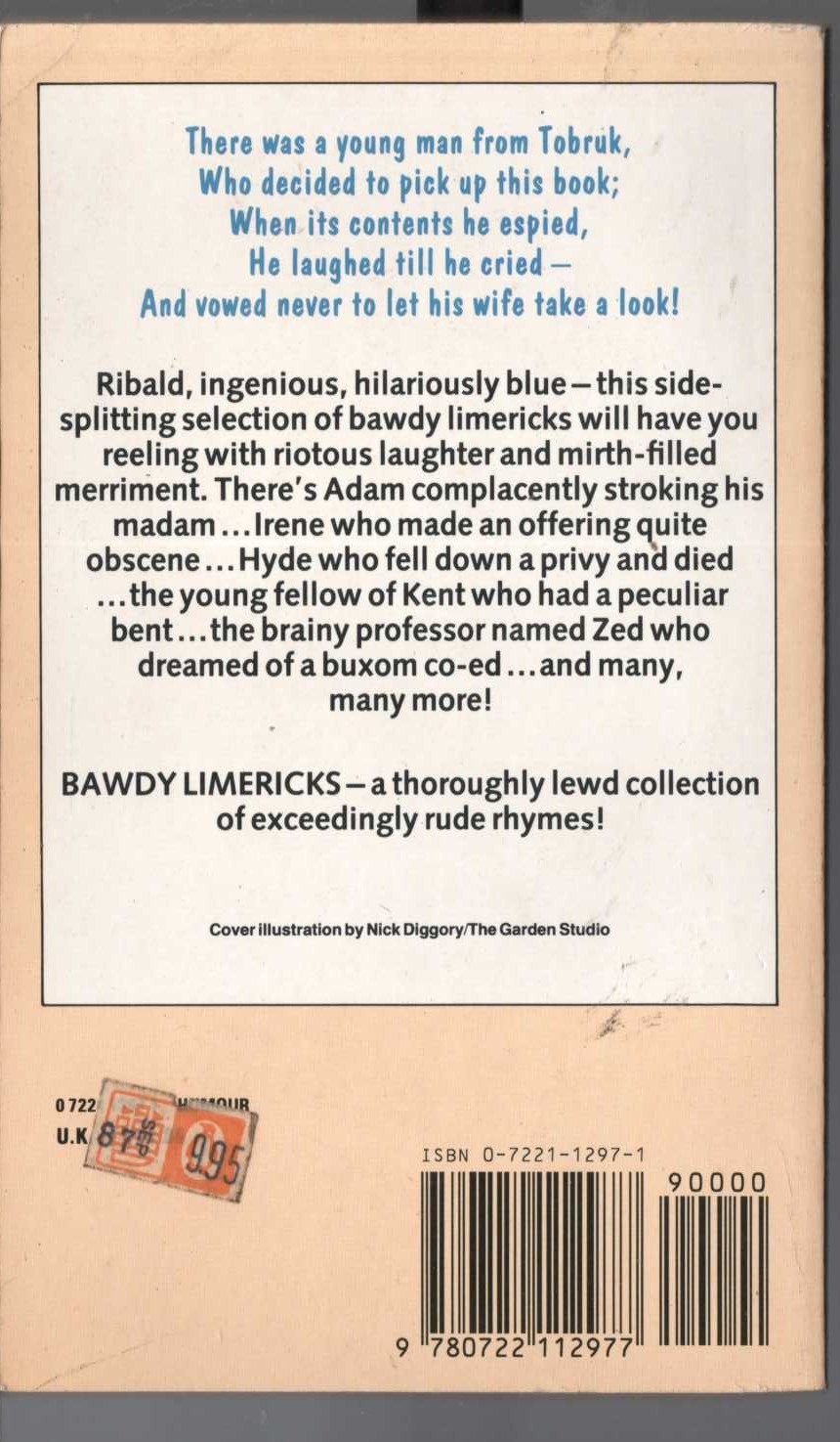 Various   BAWDY LIMRICKS magnified rear book cover image
