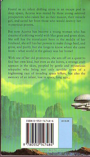 (McCaffrey, Anne & Ball, Margaret) ACORNA'S QUEST magnified rear book cover image
