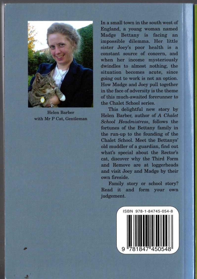 (Helen Barber) THE BETTANYS OF TAVERTON HIGH magnified rear book cover image
