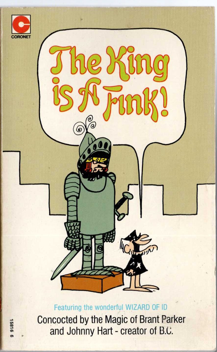 Johnny Hart  THE KING IS A FINK! front book cover image
