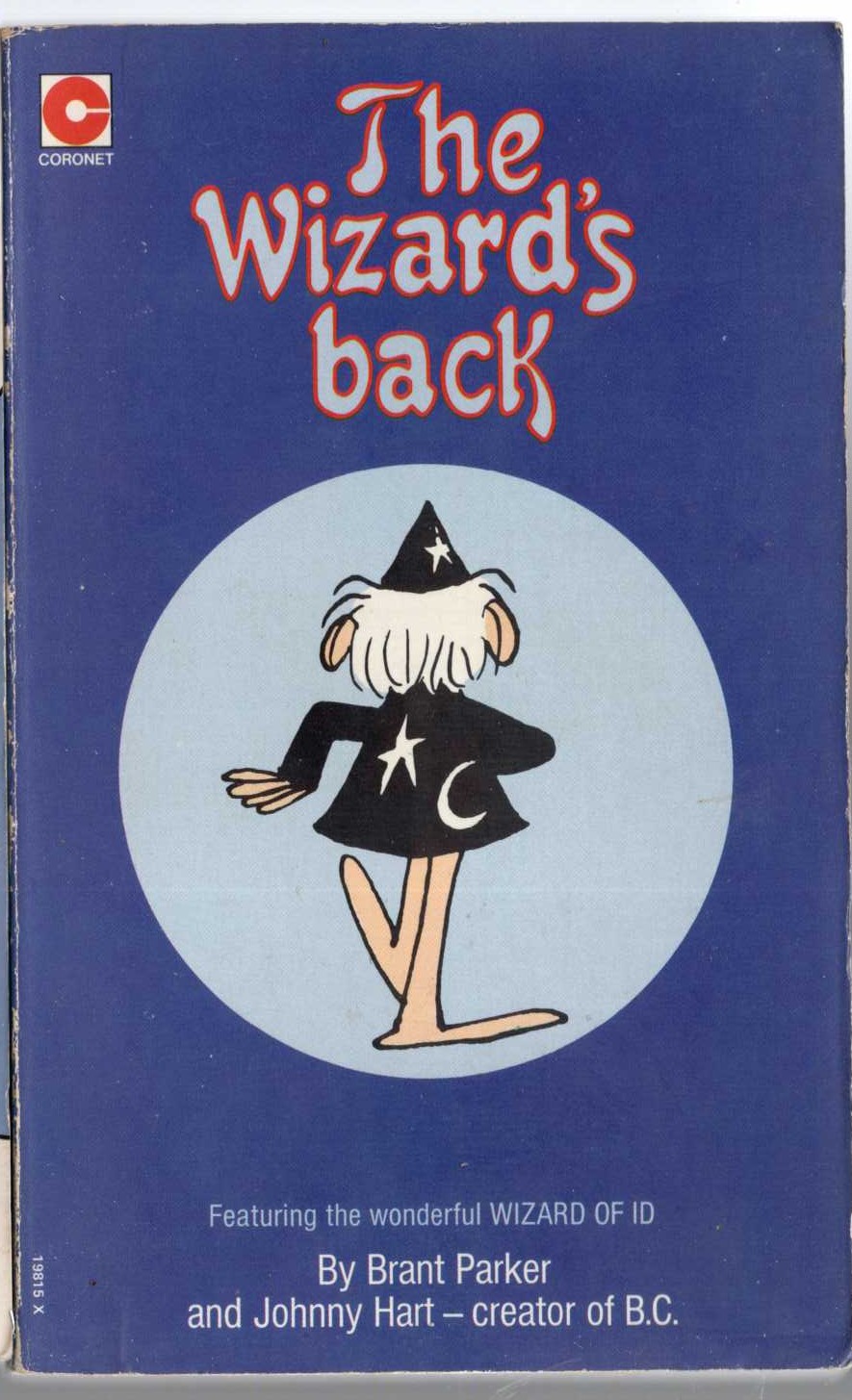 Johnny Hart  THE WIZARD'S BACK front book cover image