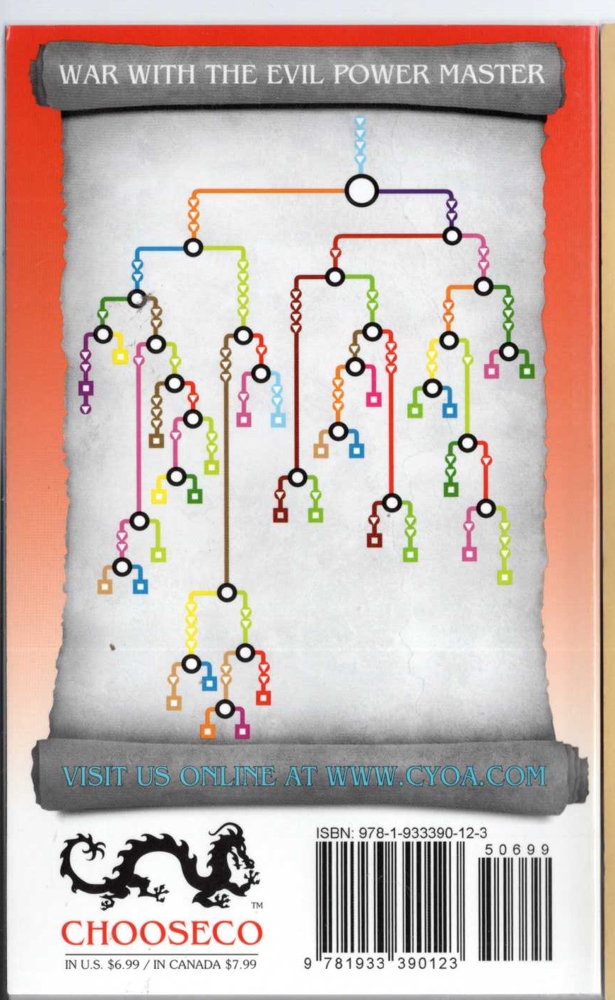 K.A. Montgomery  12: WAR WITH THE EVIL POWER MASTER magnified rear book cover image