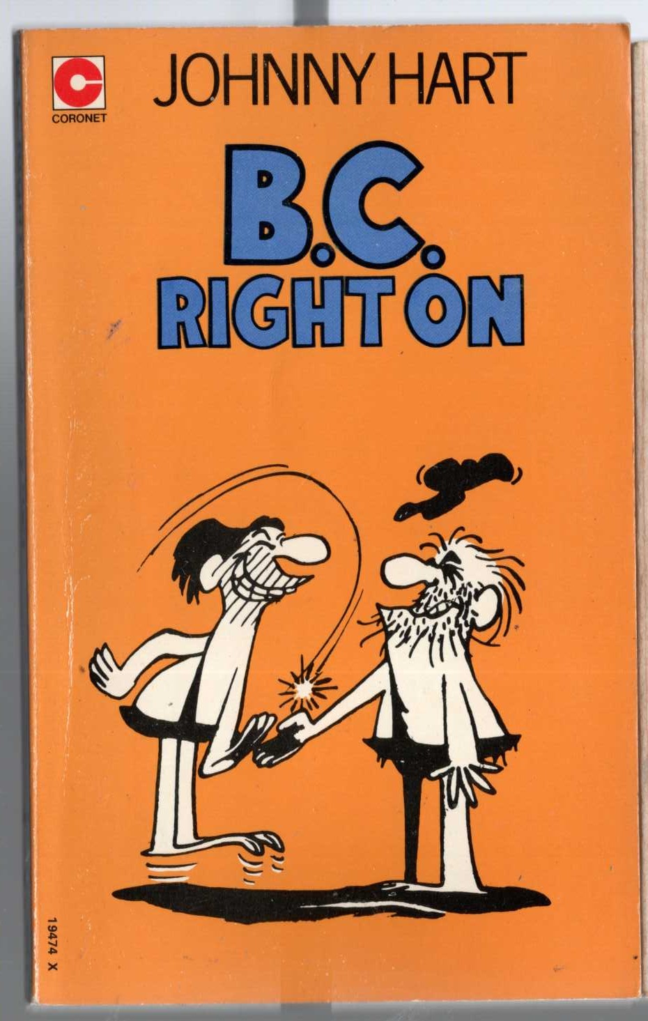Johnny Hart  B.C. RIGHT ON front book cover image