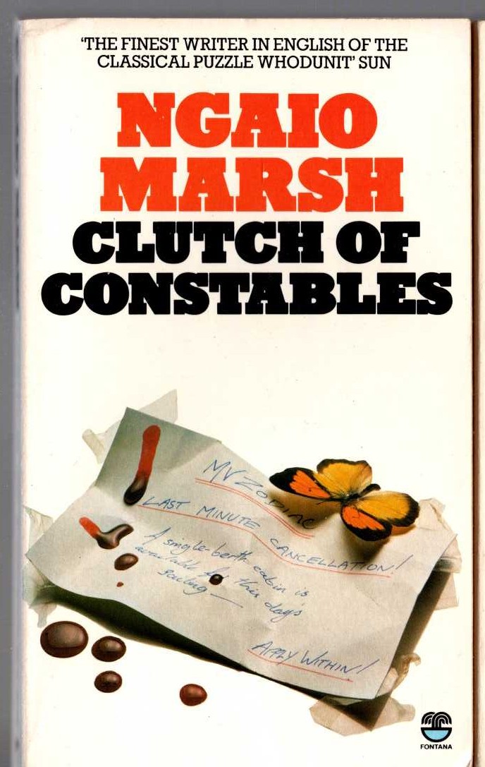 Ngaio Marsh  CLUTCH OF CONSTABLES front book cover image
