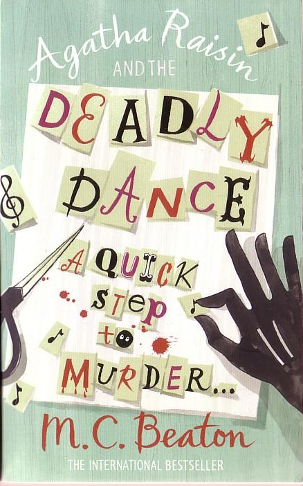 M.C. Beaton  AGATHA RAISIN AND THE DEADLY DANCE front book cover image
