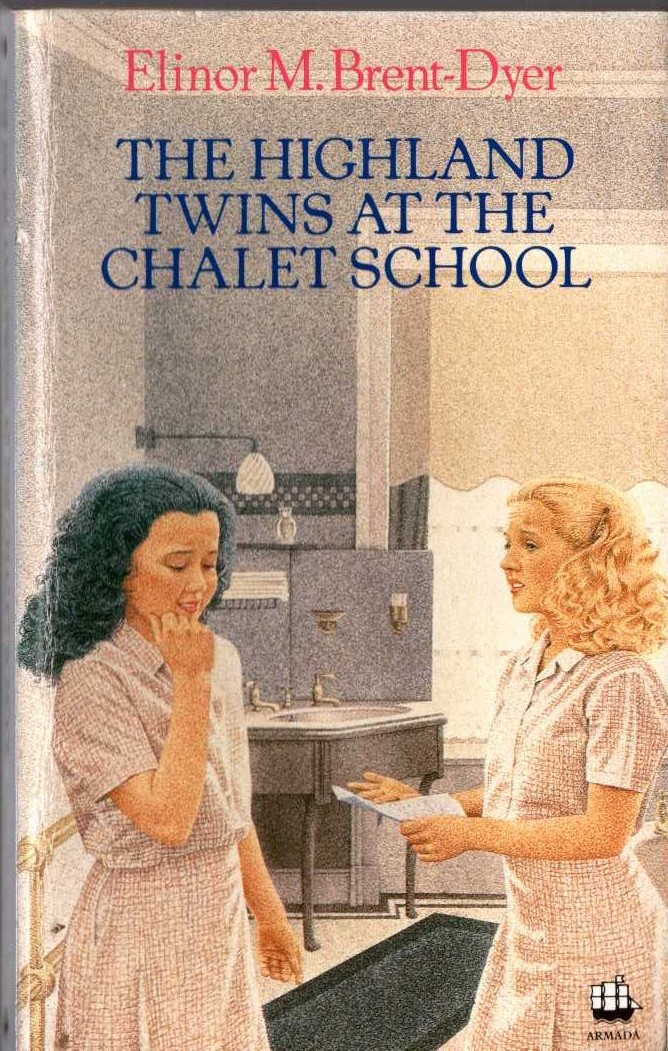 Elinor M. Brent-Dyer  THE HIGHLAND TWINS AT THE CHALET SCHOOL front book cover image