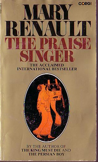 Mary Renault  THE PRAISE SINGER magnified rear book cover image