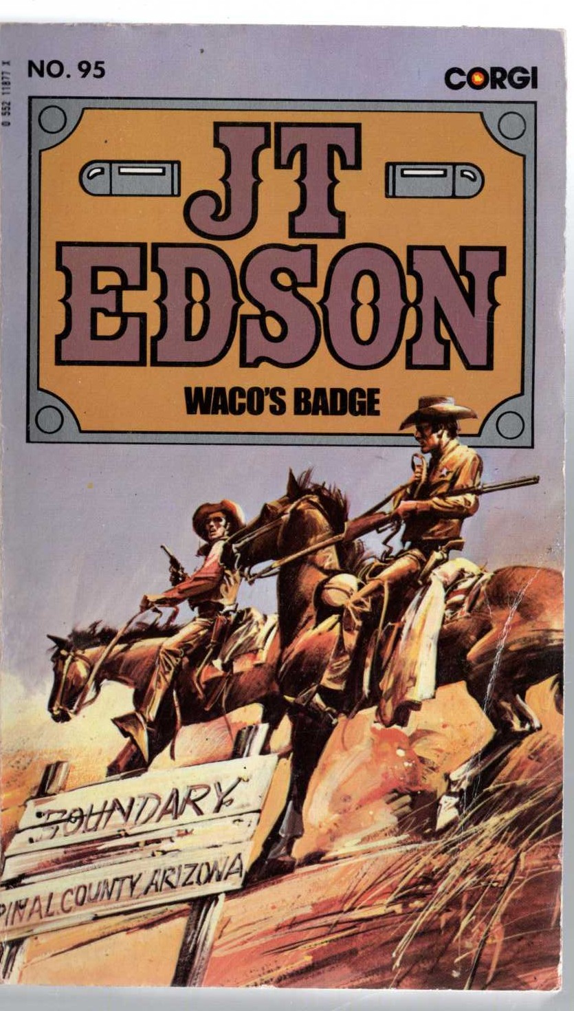 J.T. Edson  WACO'S BADGE front book cover image