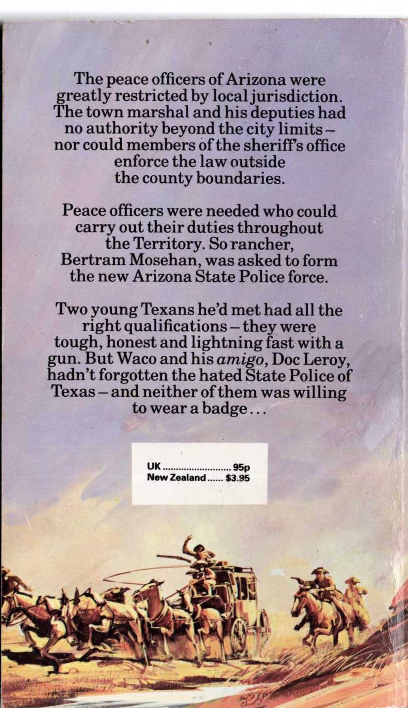 J.T. Edson  WACO'S BADGE magnified rear book cover image