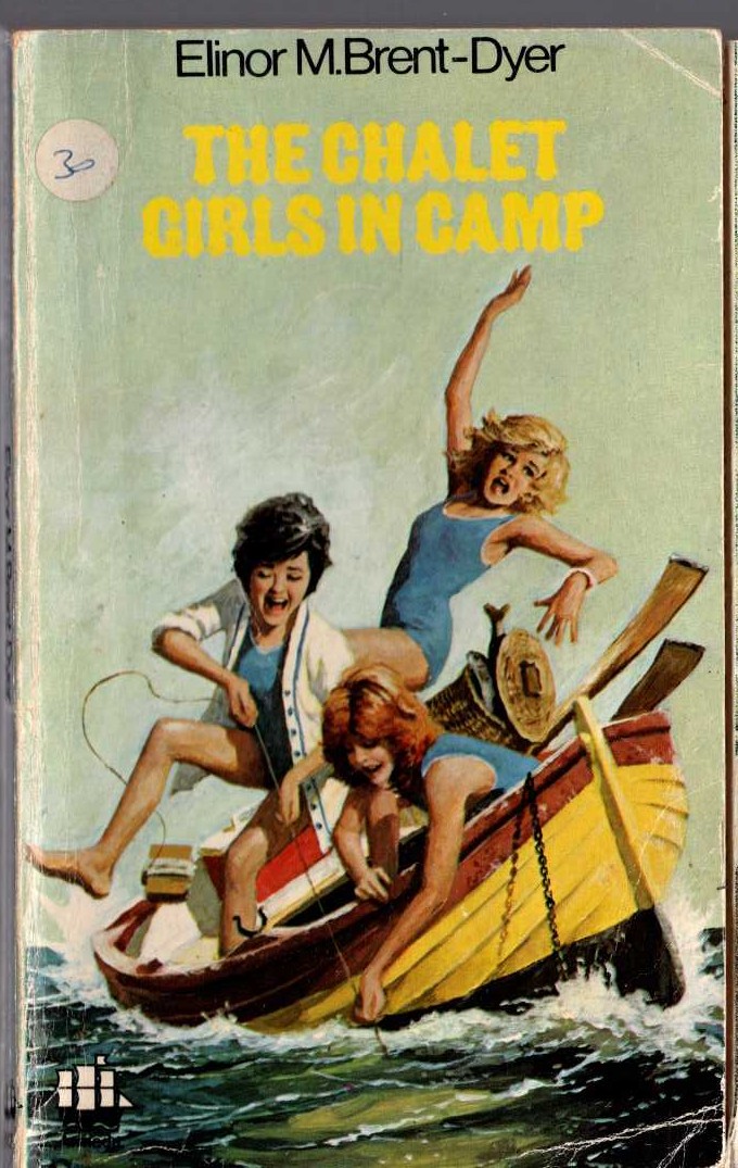 Elinor M. Brent-Dyer  THE CHALET GIRLS IN CAMP front book cover image