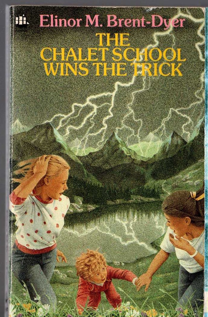 Elinor M. Brent-Dyer  THE CHALET SCHOOL WINS THE TRICK front book cover image