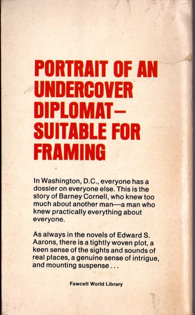 Edward S. Aarons  STATE DEPARTMENT MURDERS magnified rear book cover image
