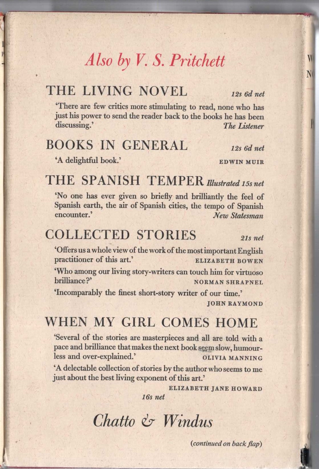 THE WORKING NOVELIST magnified rear book cover image