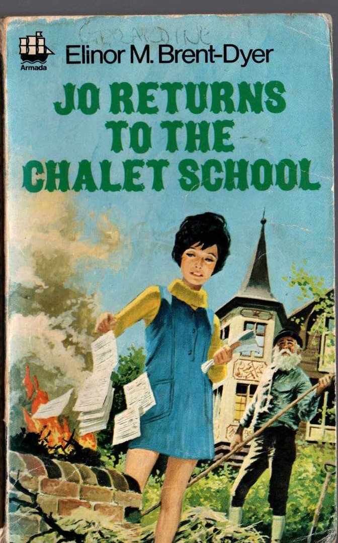 Elinor M. Brent-Dyer  JO RETURNS TO THE CHALET SCHOOL front book cover image