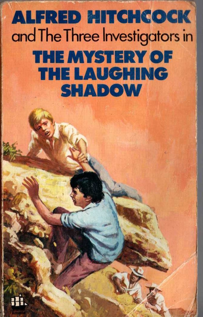 Alfred Hitchcock (introduces_The_Three_Invesitgators) THE MYSTERY OF THE LAUGHING SHADOW front book cover image