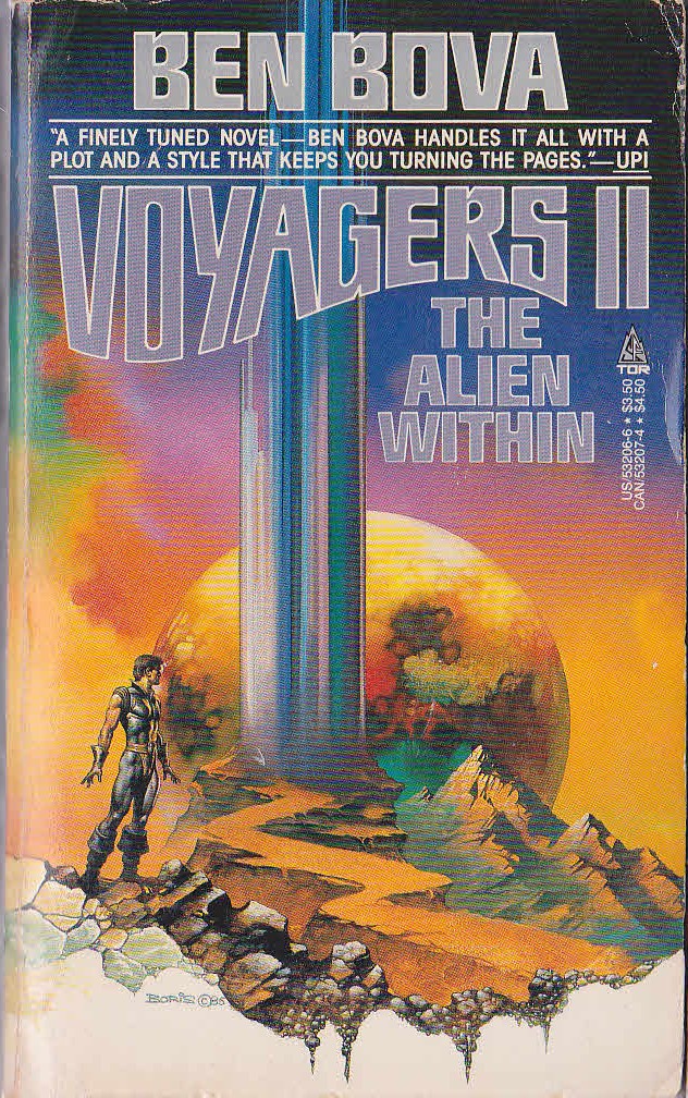 Ben Bova  VOYAGERS II: THE ALIEN WITHIN front book cover image