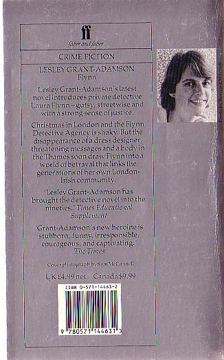 Lesley Grant-Adamson  FLYNN magnified rear book cover image
