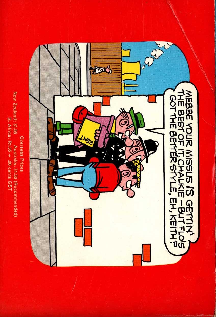 Reg Smythe  ANDY CAPP No.42 magnified rear book cover image