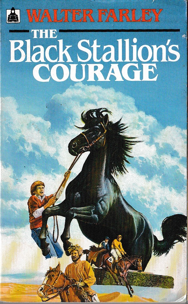 Walter Farley  THE BLACK STALLION'S COURAGE front book cover image