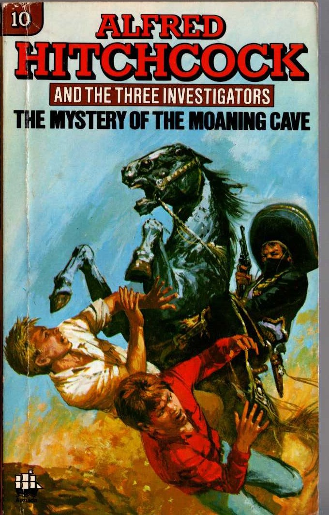 Alfred Hitchcock (introduces_The_Three_Investigators) THE MYSTERY OF THE MOANING CAVE front book cover image