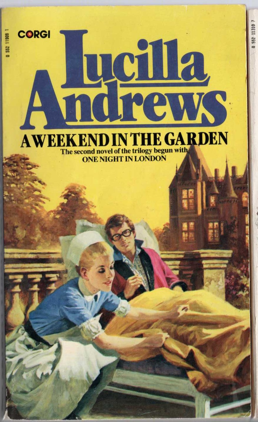 Lucilla Andrews  A WEEKEND IN THE GARDEN front book cover image