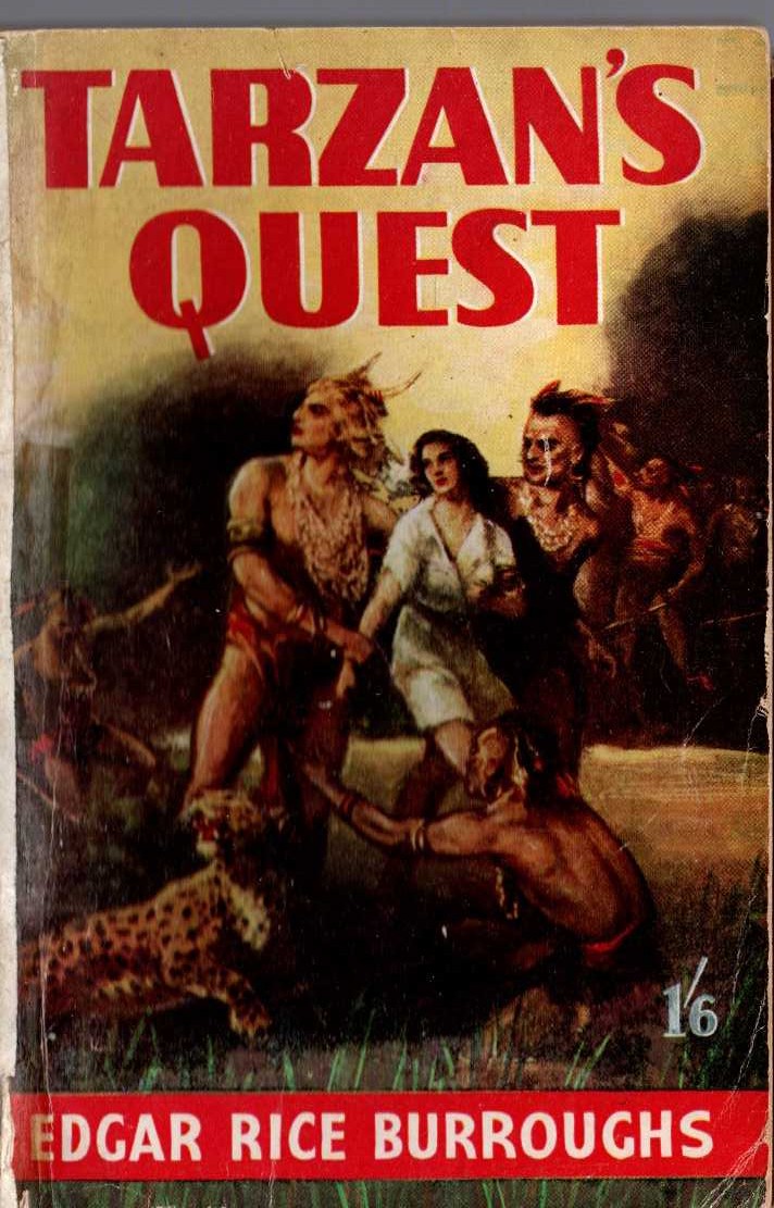 Edgar Rice Burroughs  TARZAN'S QUEST front book cover image