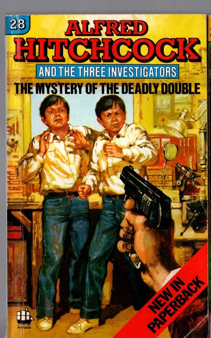 Alfred Hitchcock (introduces_The_Three_Investigators) THE MYSTERY OF THE DEADLY DOUBLE front book cover image