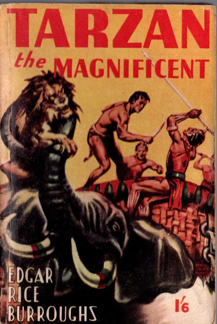 Edgar Rice Burroughs  TARZAN THE MAGNIFICENT front book cover image