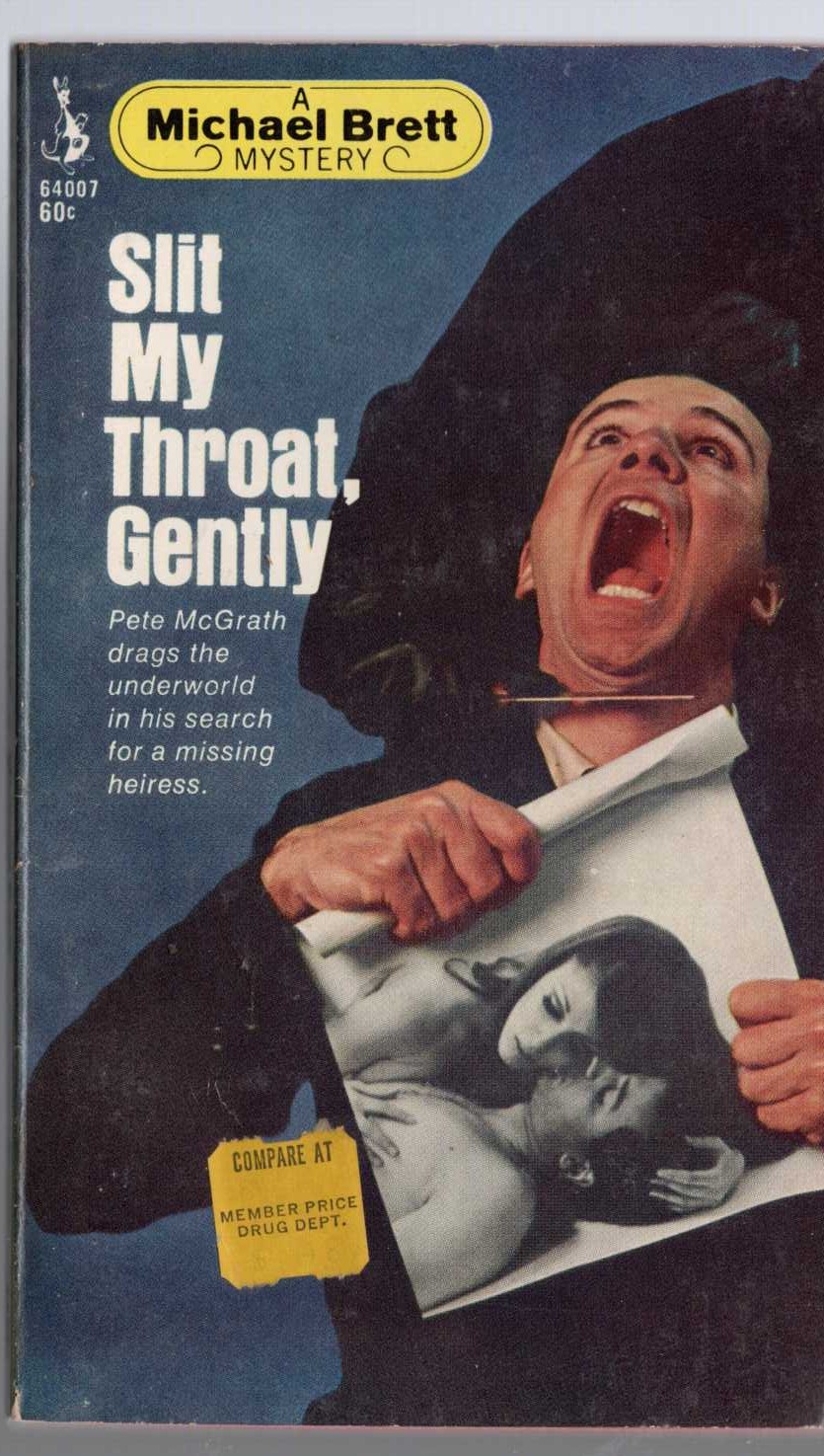 Michael Brett  SLIT MY THROAT, GENTLY front book cover image