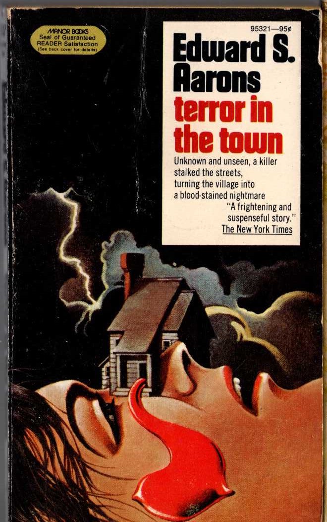 Edward S. Aarons  TERROR IN THE TOWN front book cover image