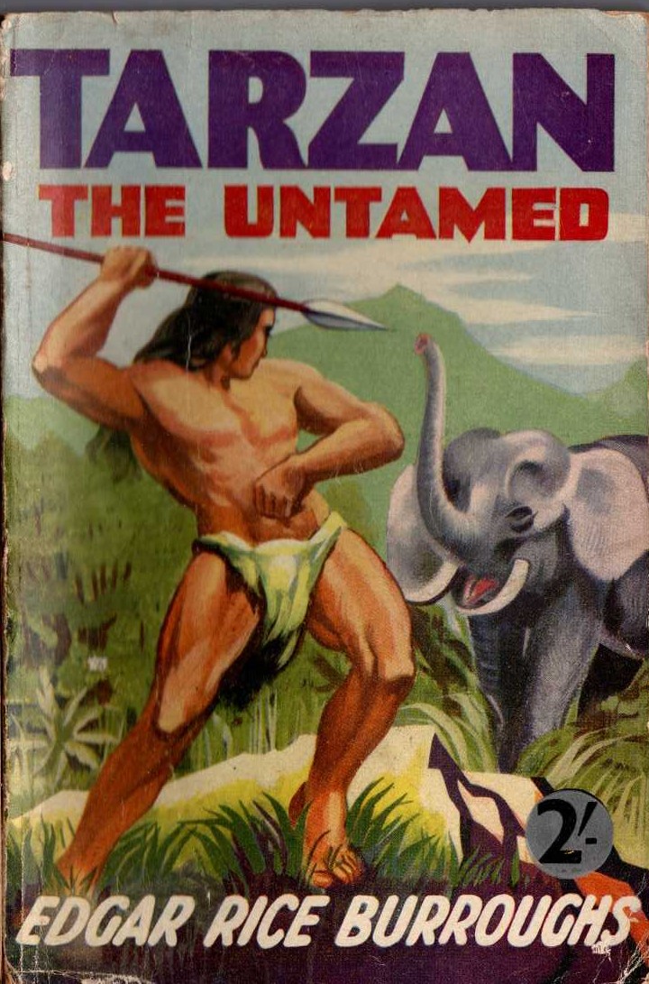 Edgar Rice Burroughs  TARZAN THE UNTAMED front book cover image