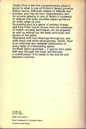 Peter Quinn  TACKLE POOL magnified rear book cover image
