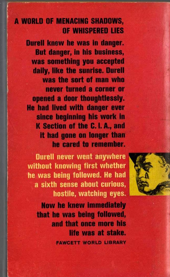 Edward S. Aarons  ASSIGNMENT HELENE magnified rear book cover image